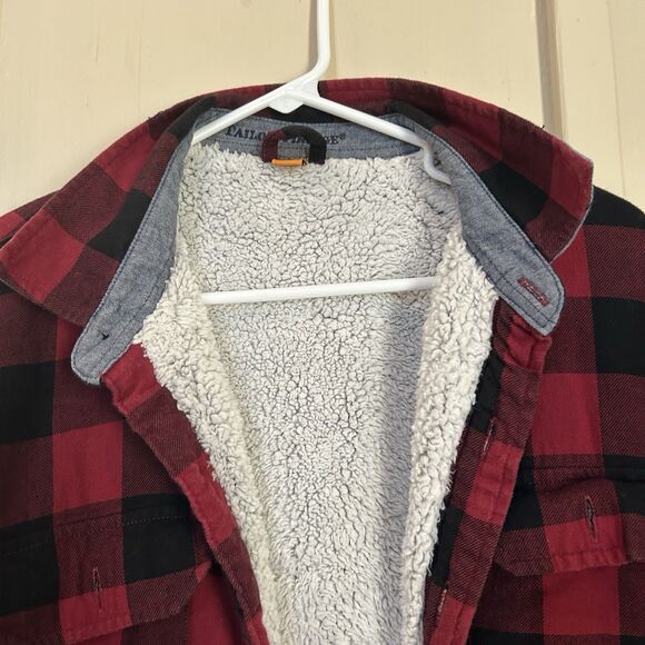 Tailor Vintage Mens Jacket Large Plaid Warm Thick Pockets Sherpa Lined Heritage - Picture 3 of 14